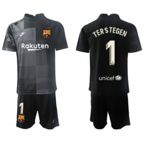 Barcellona Portiere Ter Stegen 1 Bambino Maglia Trasferta  2021/2022 Manica Corta (+ Pantaloncini)